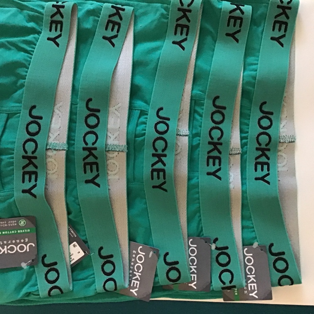 (5) Jockey boxers - teal green
